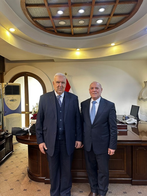 The Chairman of the Board of Trustees of the House of Wisdom congratulates the President of the Iraqi Scientific Academy